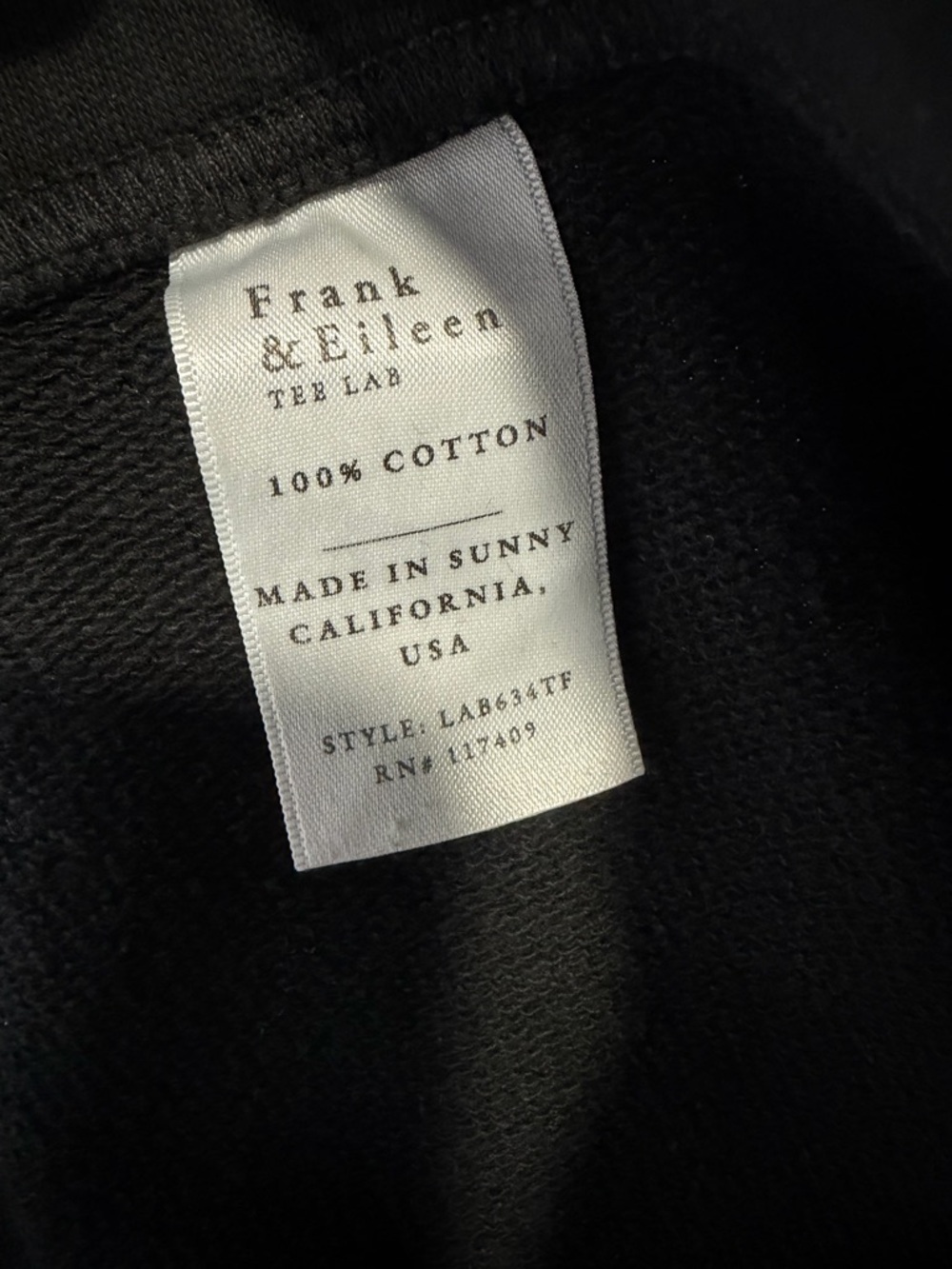 Frank & Eileen
Cozy and comfy Catherine Wide Leg Sweatpants Cropped Large Black - Picture 6 of 7